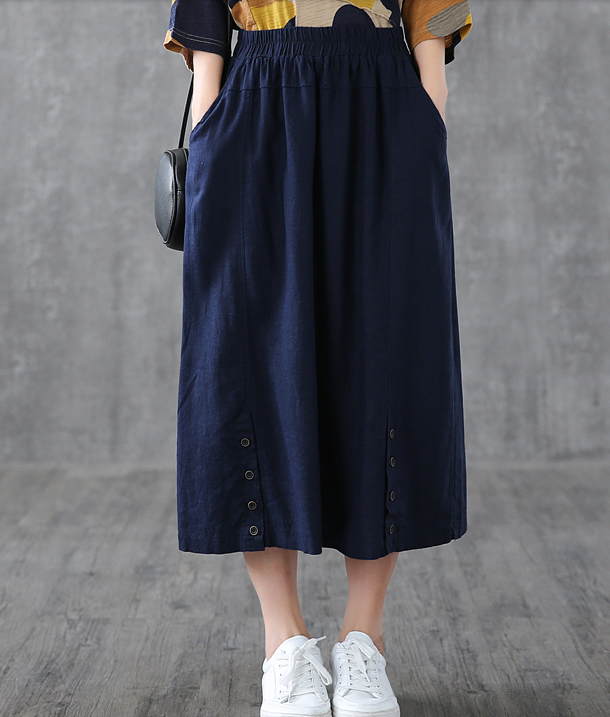 Casual Cotton Linen  loose fitting Women's Skirts  DZA200624 VPPBUY shop