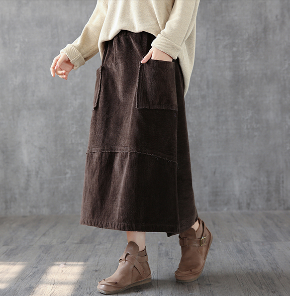 Casual Cotton  loose fitting Women's Skirts  DZA200614 VPPBUY shop