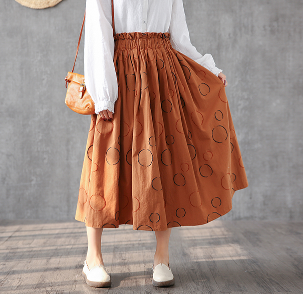 Casual Linen  loose fitting Women's Skirts  DZA200616 VPPBUY shop