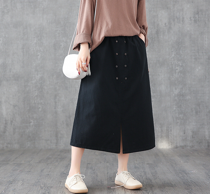 Casual Cotton loose fitting Women's Skirts DZA2006134 VPPBUY shop