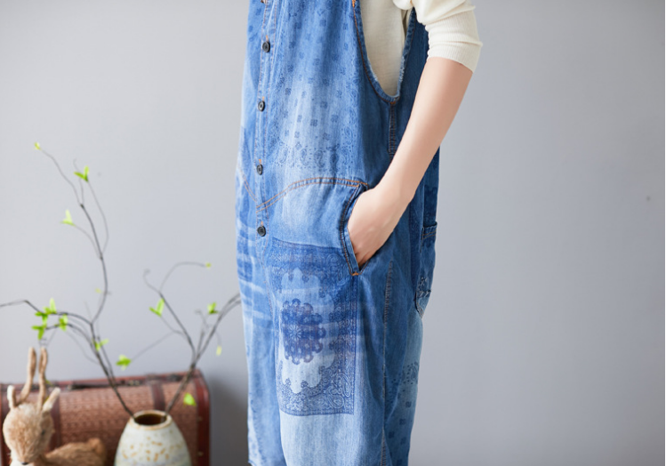 Denim Summer Denim Overall Loose Women Jumpsuits CNHK08024 VPPBUY shop