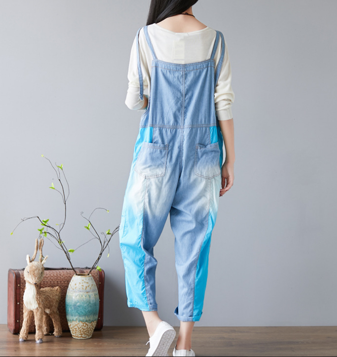 Denim Summer Denim Overall Loose Women Jumpsuits CNHK08023 VPPBUY shop