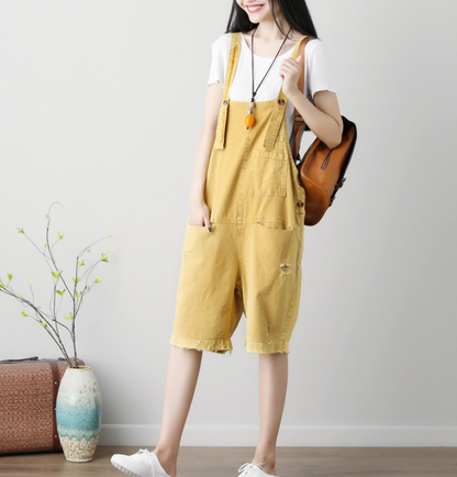 Denim Loose Casual Summer Denim Overall Loose Women Jumpsuits CNHK07152 VPPBUY shop