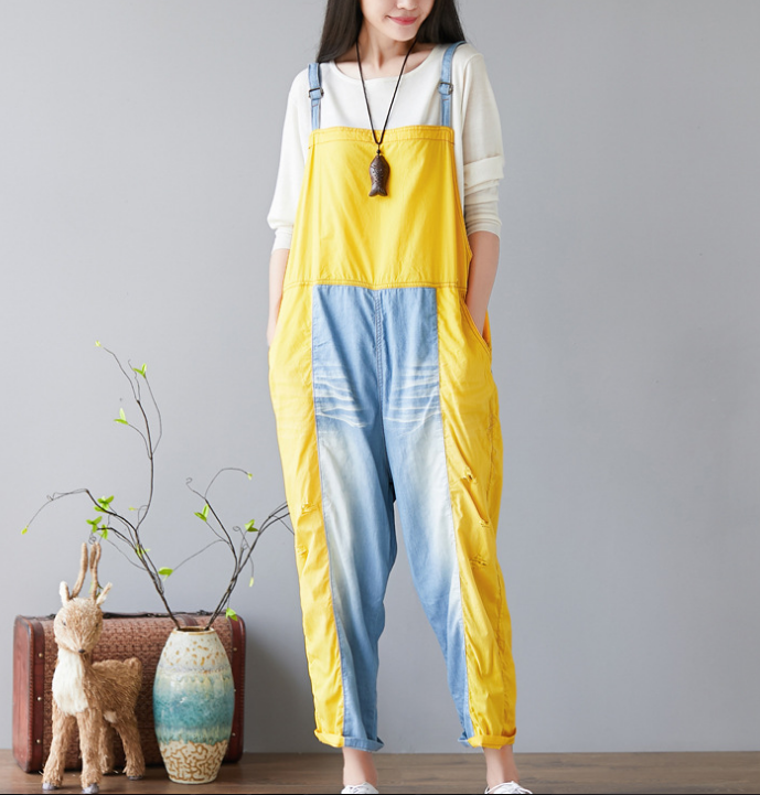 Denim Summer Denim Overall Loose Women Jumpsuits CNHK08023 VPPBUY shop