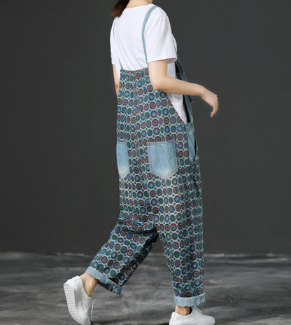 Denim Loose Casual Summer Denim Overall Loose Women Jumpsuits CNHK07154 VPPBUY shop