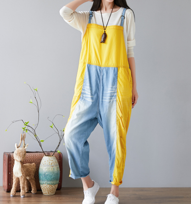 Denim Summer Denim Overall Loose Women Jumpsuits CNHK08023 VPPBUY shop