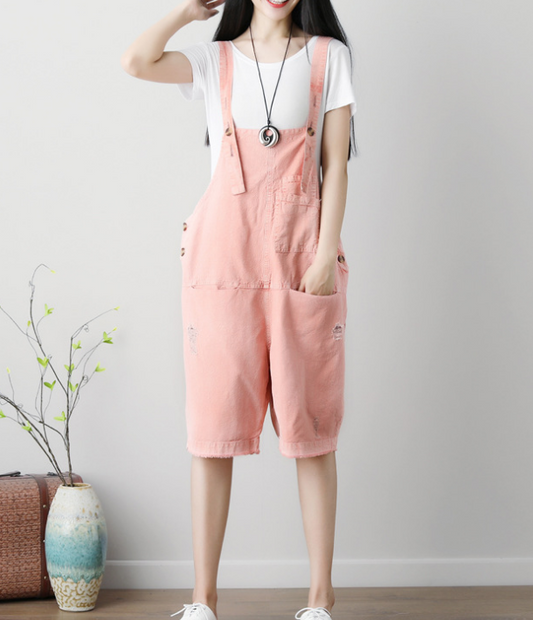 Denim Loose Casual Summer Denim Overall Loose Women Jumpsuits CNHK07152 VPPBUY shop