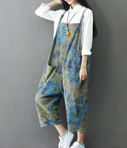 Denim Loose Casual Summer Denim Overall Loose Women Jumpsuits CNHK07164 VPPBUY shop