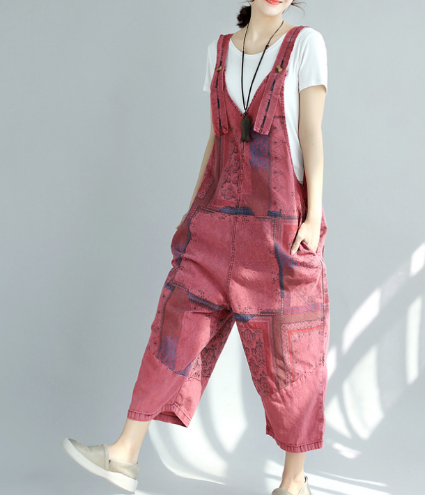 Denim Loose Casual Summer Denim Overall Loose Women Jumpsuits CNHK07163 VPPBUY shop