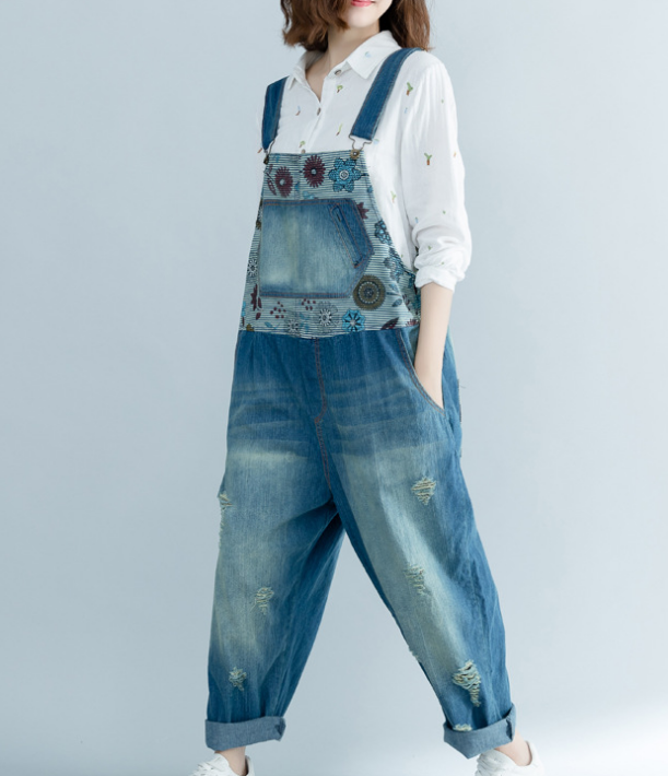 Denim Summer Denim Overall Loose Women Jumpsuits CNHK08025 VPPBUY shop