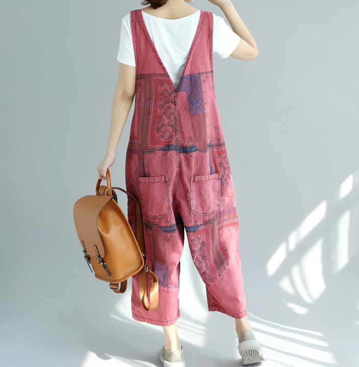 Denim Loose Casual Summer Denim Overall Loose Women Jumpsuits CNHK07163 VPPBUY shop