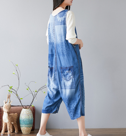 Denim Summer Denim Overall Loose Women Jumpsuits CNHK08024 VPPBUY shop