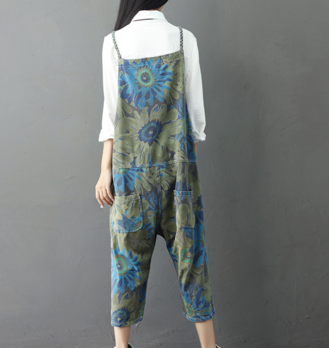 Denim Loose Casual Summer Denim Overall Loose Women Jumpsuits CNHK07164 VPPBUY shop