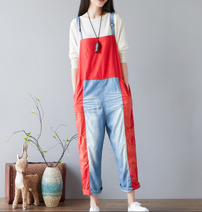 Denim Summer Denim Overall Loose Women Jumpsuits CNHK08023 VPPBUY shop