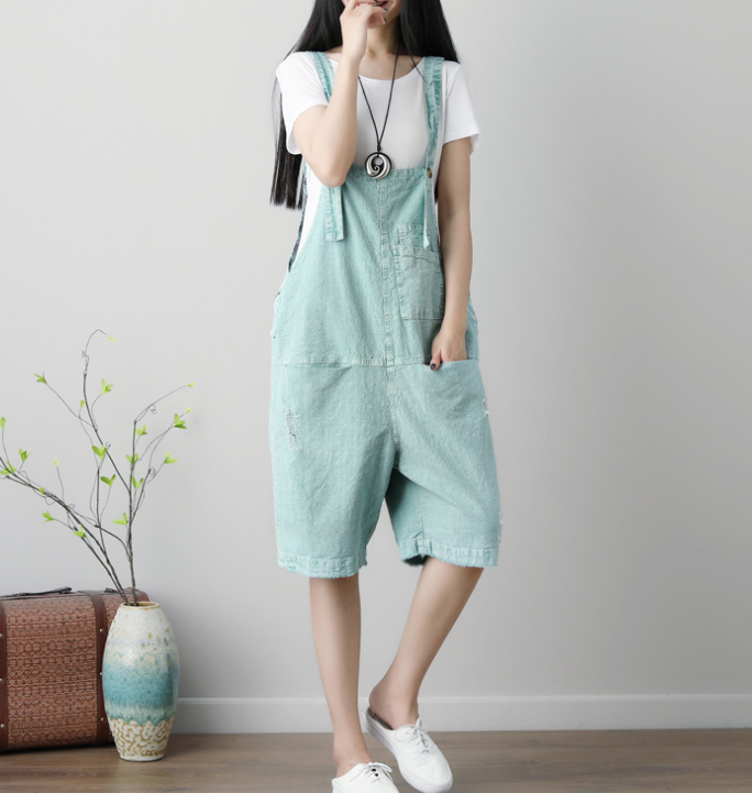 Denim Loose Casual Summer Denim Overall Loose Women Jumpsuits CNHK07152 VPPBUY shop