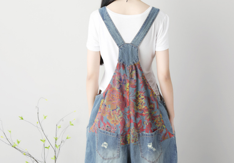 Denim Loose Casual Summer Denim Overall Loose Women Jumpsuits CNHK07151 VPPBUY shop