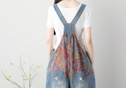 Denim Loose Casual Summer Denim Overall Loose Women Jumpsuits CNHK07151 VPPBUY shop