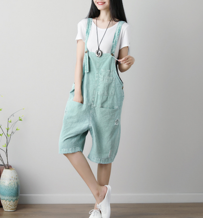 Denim Loose Casual Summer Denim Overall Loose Women Jumpsuits CNHK07152 VPPBUY shop