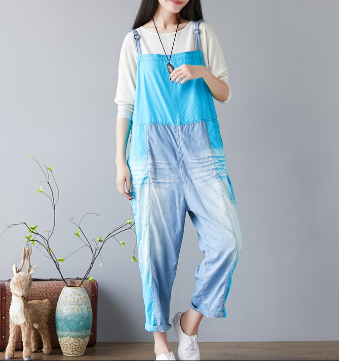 Denim Summer Denim Overall Loose Women Jumpsuits CNHK08023 VPPBUY shop