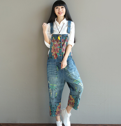 Denim Loose Casual Summer Denim Overall Loose Women Jumpsuits CNHK07155 VPPBUY shop