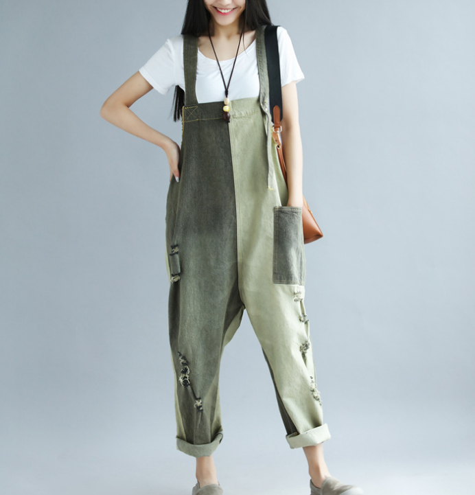 Denim Loose Casual Summer Denim Overall Loose Women Jumpsuits CNHK07156 VPPBUY shop