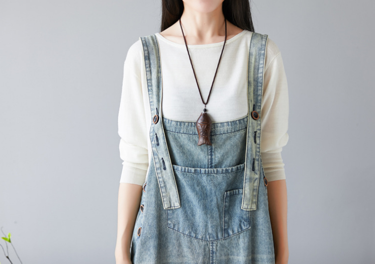 Denim Summer Denim Overall Loose Women Jumpsuits CNHK08022 VPPBUY shop