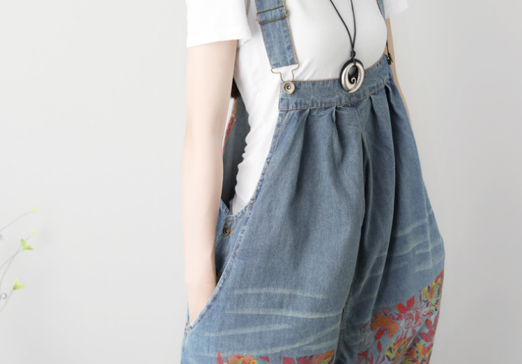 Denim Loose Casual Summer Denim Overall Loose Women Jumpsuits CNHK07151 VPPBUY shop