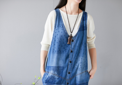 Denim Summer Denim Overall Loose Women Jumpsuits CNHK08024 VPPBUY shop