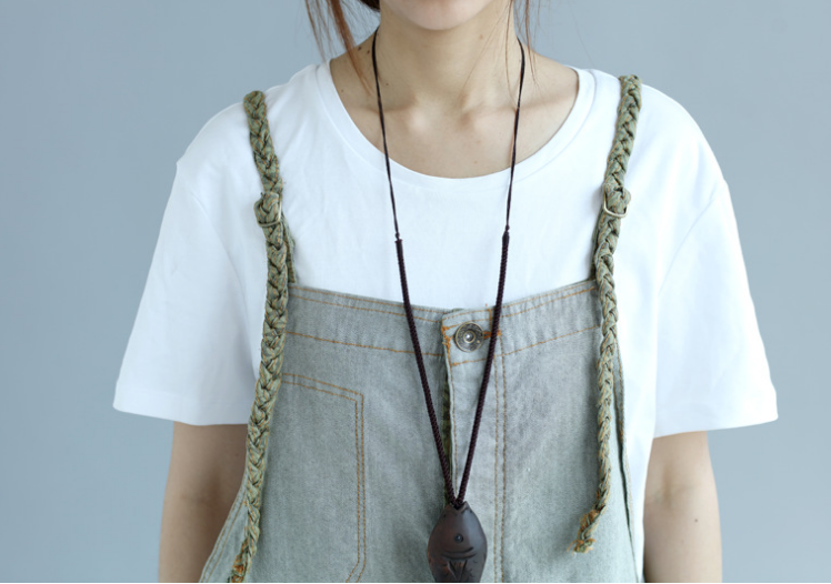 Denim Personalized Big pocket Summer Denim Overall Loose Women Jumpsuits CNHK08021 VPPBUY shop