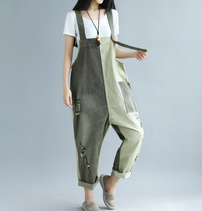 Denim Loose Casual Summer Denim Overall Loose Women Jumpsuits CNHK07156 VPPBUY shop