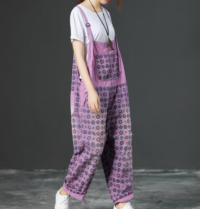 Denim Loose Casual Summer Denim Overall Loose Women Jumpsuits CNHK07154 VPPBUY shop