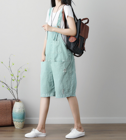 Denim Loose Casual Summer Denim Overall Loose Women Jumpsuits CNHK07152 VPPBUY shop