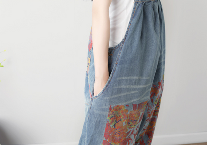 Denim Loose Casual Summer Denim Overall Loose Women Jumpsuits CNHK07151 VPPBUY shop