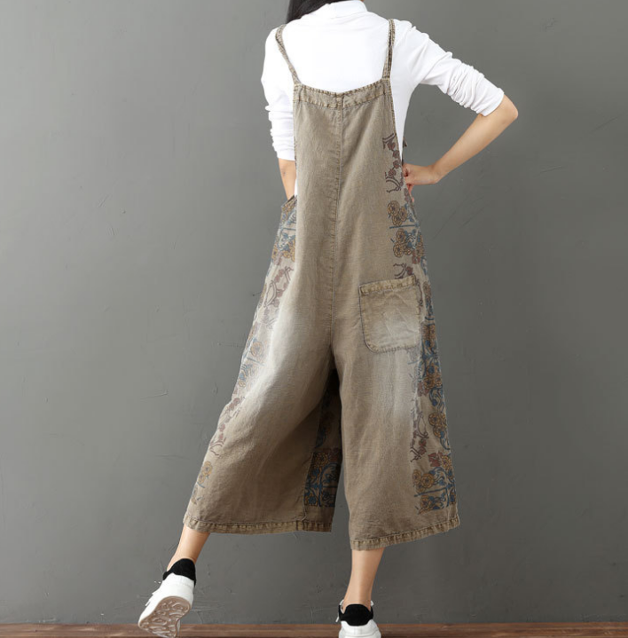 Denim Loose Casual Summer Denim Overall Loose Women Jumpsuits CNHK07161 VPPBUY shop