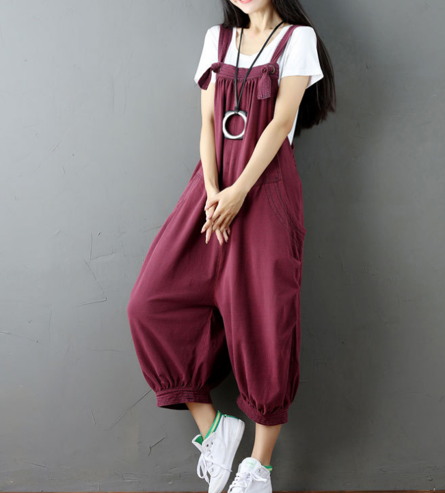 Denim Loose Casual Summer Denim Overall Loose Women Jumpsuits CNHK07253 VPPBUY shop