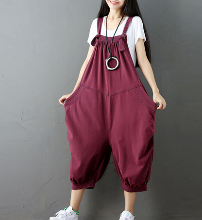 Denim Loose Casual Summer Denim Overall Loose Women Jumpsuits CNHK07253 VPPBUY shop