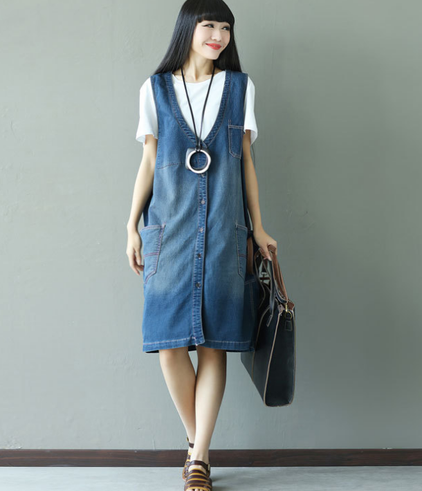 Denim Loose Casual Summer Denim Overall Loose Women Jumpsuits CNHK07252 VPPBUY shop