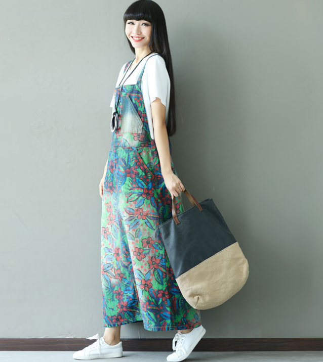 Denim Loose Casual Summer Denim Overall Loose Women Jumpsuits CNHK07251 VPPBUY shop