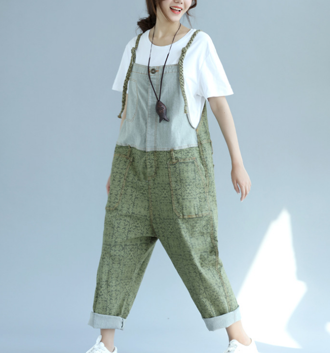 Denim Loose Casual Summer Denim Overall Loose Women Jumpsuits CNHK07254 VPPBUY shop