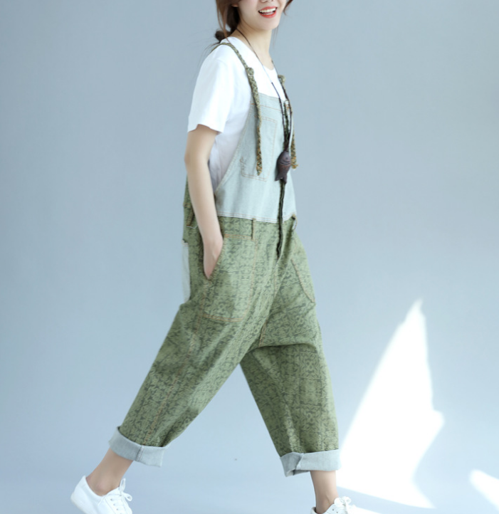 Denim Loose Casual Summer Denim Overall Loose Women Jumpsuits CNHK07254 VPPBUY shop