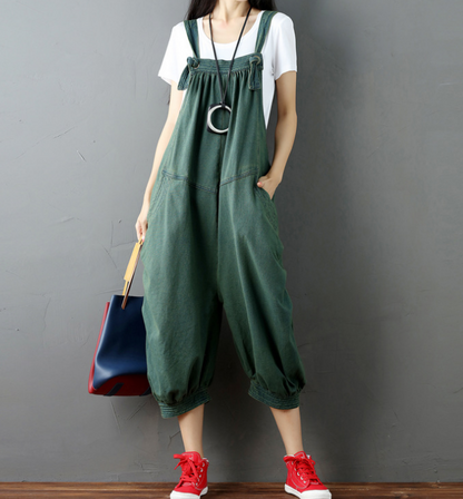 Denim Loose Casual Summer Denim Overall Loose Women Jumpsuits CNHK07253 VPPBUY shop