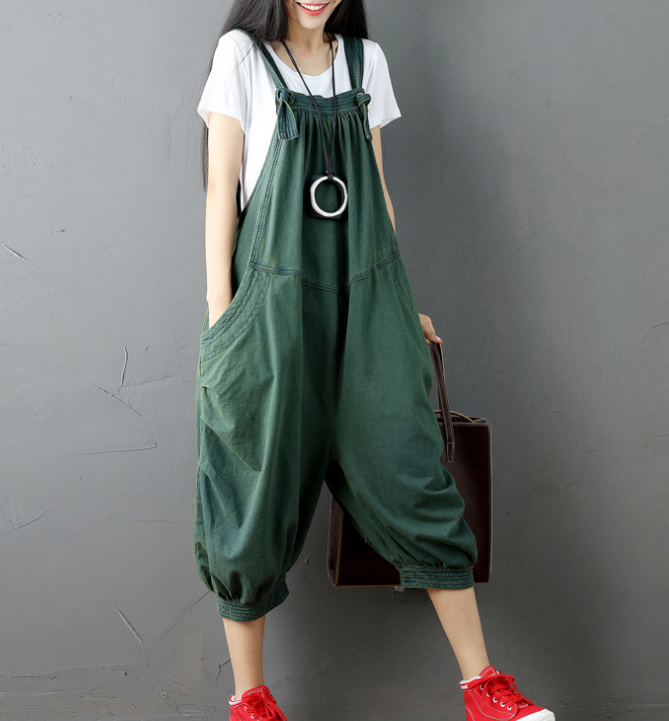 Denim Loose Casual Summer Denim Overall Loose Women Jumpsuits CNHK07253 VPPBUY shop