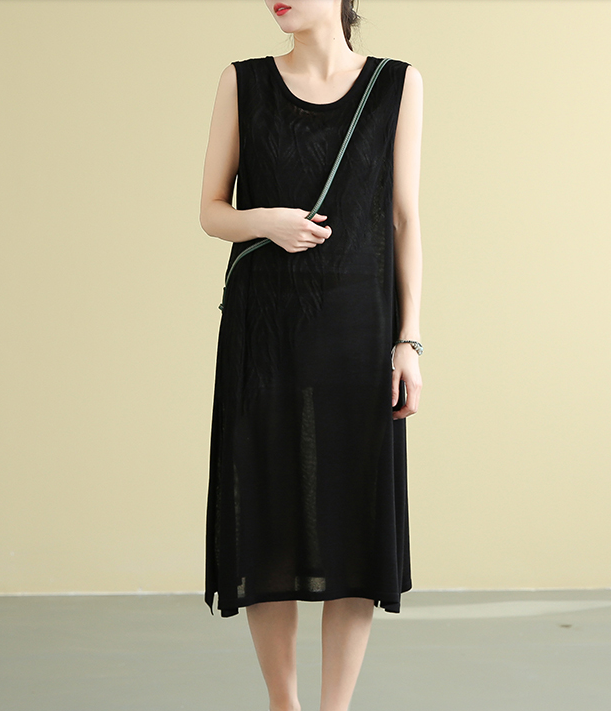 Sleeveless Summer Cotton  Women loose Dresses DZA05141 VPPBUY shop