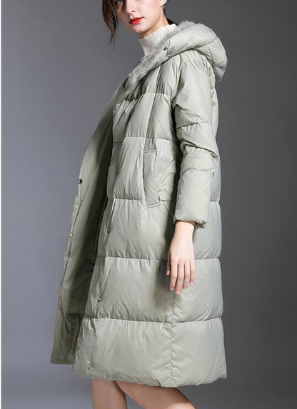 Loose Long Women Down Coat Winter Loose 90% Hooded Duck Down Jackets VPPBUY shop