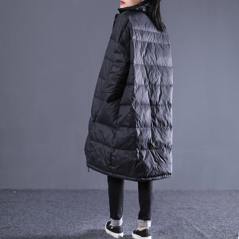 Loose Large Size Long Puffer Coat Large Pocket Down Jacket VPPBUY shop