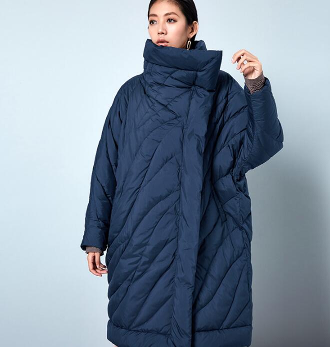 Winter Cloak Loose Duck Down Jackets Cape Long Warm Women Long Down Cloak VPPBUY shop