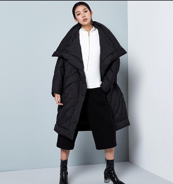 Winter Cloak Loose Duck Down Jackets Cape Long Warm Women Long Down Cloak VPPBUY shop