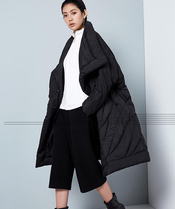 Winter Cloak Loose Duck Down Jackets Cape Long Warm Women Long Down Cloak VPPBUY shop