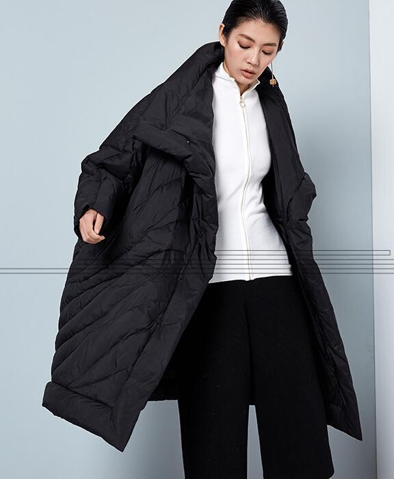 Winter Cloak Loose Duck Down Jackets Cape Long Warm Women Long Down Cloak VPPBUY shop