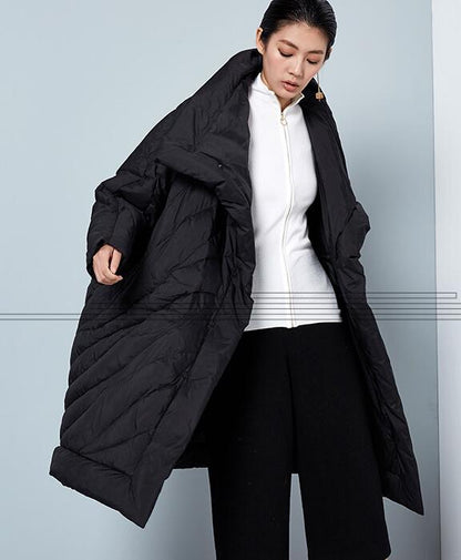 Winter Cloak Loose Duck Down Jackets Cape Long Warm Women Long Down Cloak VPPBUY shop